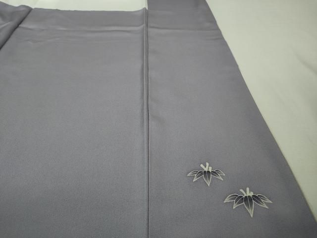 平和屋本店□極上 本加賀友禅作家 吉本大輔 訪問着 桔梗 藤紫色地 逸品