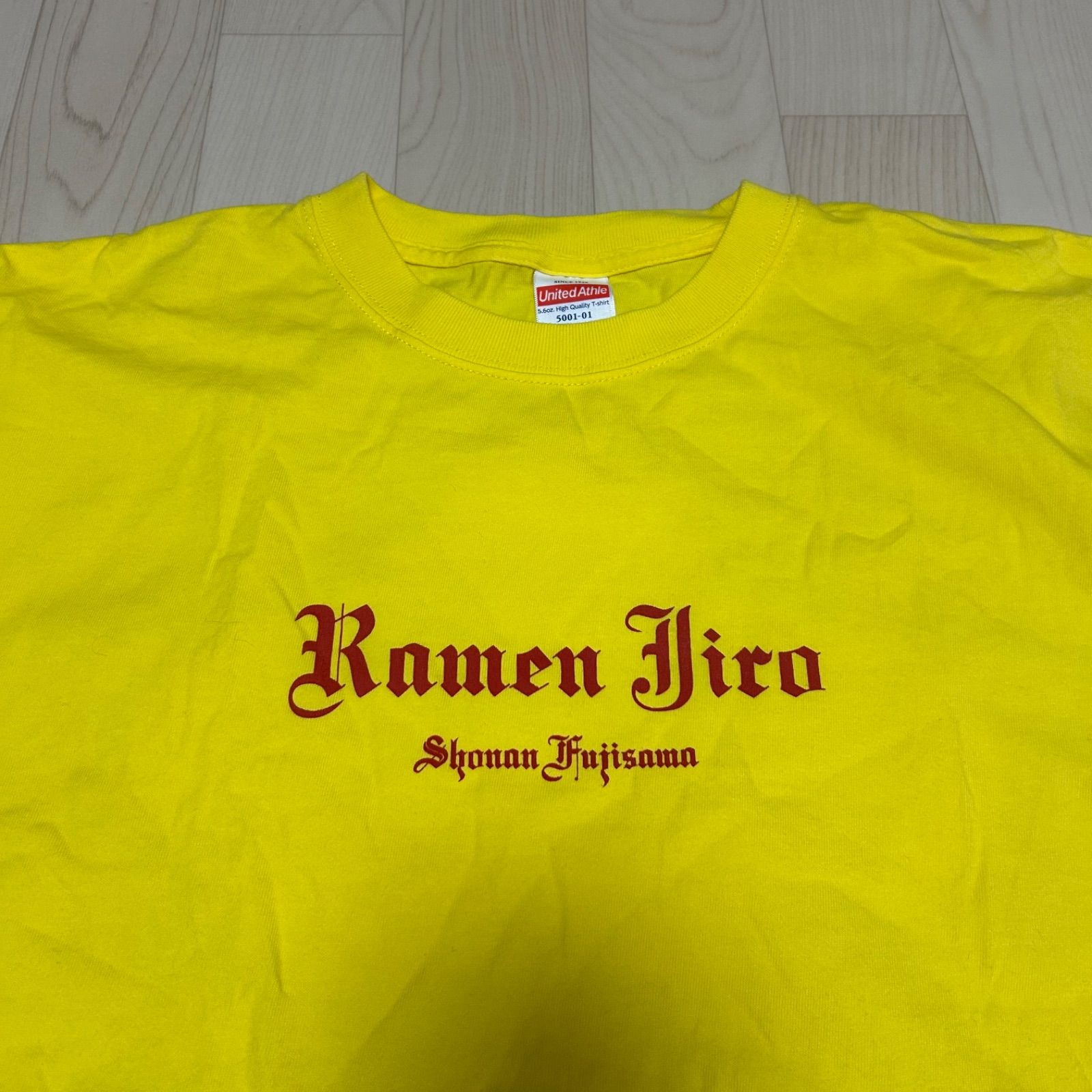 【未開封・絶版】ラーメン二郎　Tシャツ　L 湘南藤沢　イエロー Yahoo!オークション - ラーメン二郎湘南藤沢店公式Tシャツ 未