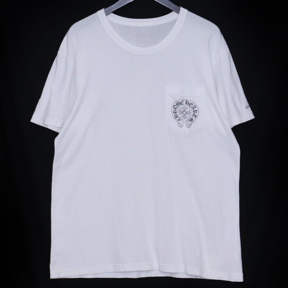CHROME HEARTS◆ホースシュー ロゴ Tシャツ ソウル限定 ホワイト CHROME HEARTS クロム・ハーツ SEOUL HORSESHOE SS T-SHIRT