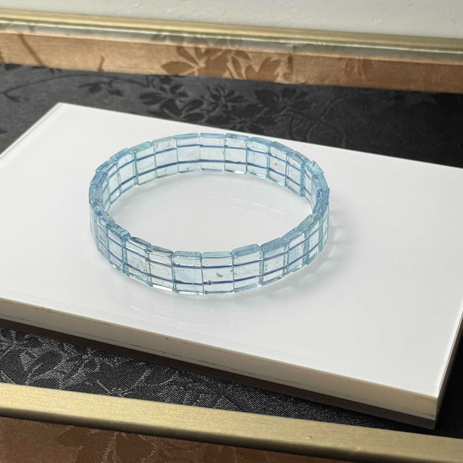 ブルートパーズ　バングル ブルートパーズ シルバーバングル ブレスレット | Le Papillon