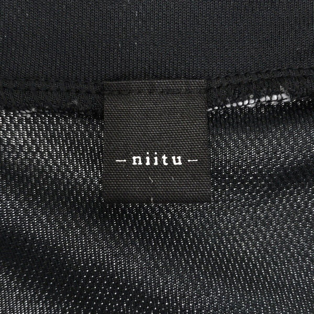niitu ニーツ ジップアップショートスリーブパーカー ブラック 