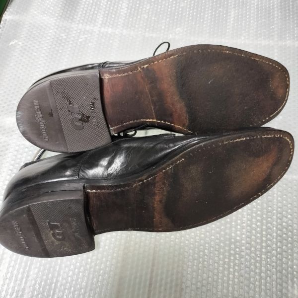 USA/60s-70s?/Vintage★ボストニアン/Bostonian★グッドイヤー製法/本革Uチップ【8D/26.0/黒】ビジネスシューズ/dress/shoes◆b9C54-55 USA/60s-70s?/Vintage☆ボストニアン/Bostonian☆グッドイヤー製法/本