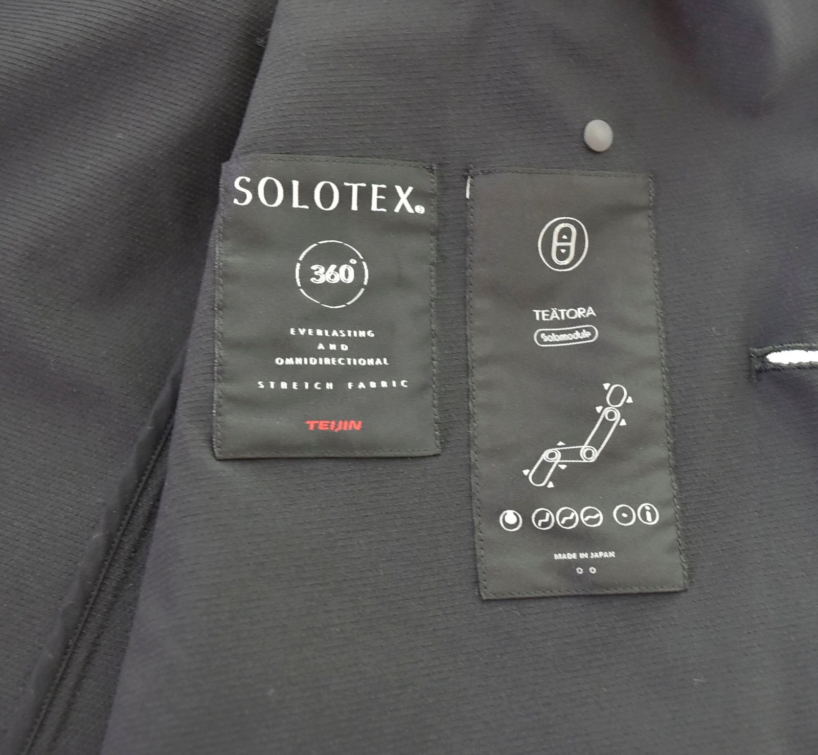 テアトラ TEATORA SOLOTEX テーラードジャケット 黒 ジャケット 