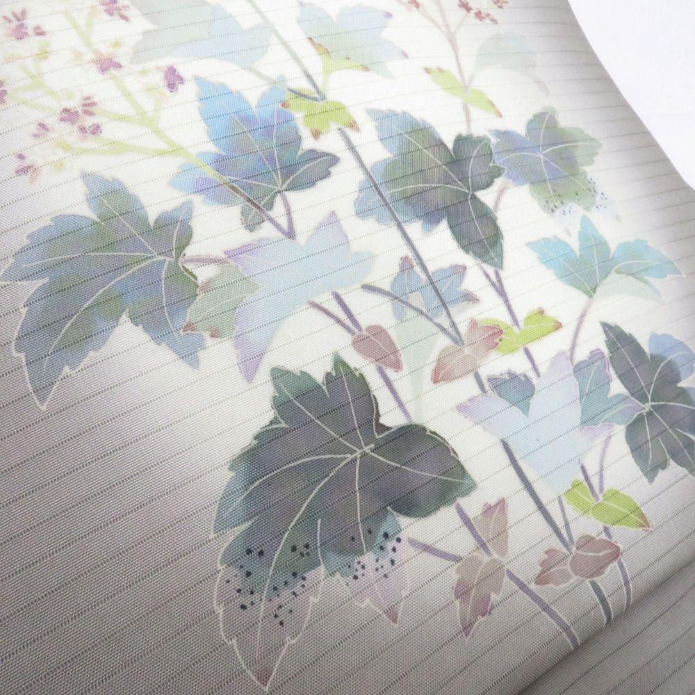 名古屋帯 新品仕立済 正絹 手毬紅葉蝶々模様 名古屋帯 新品 仕立て