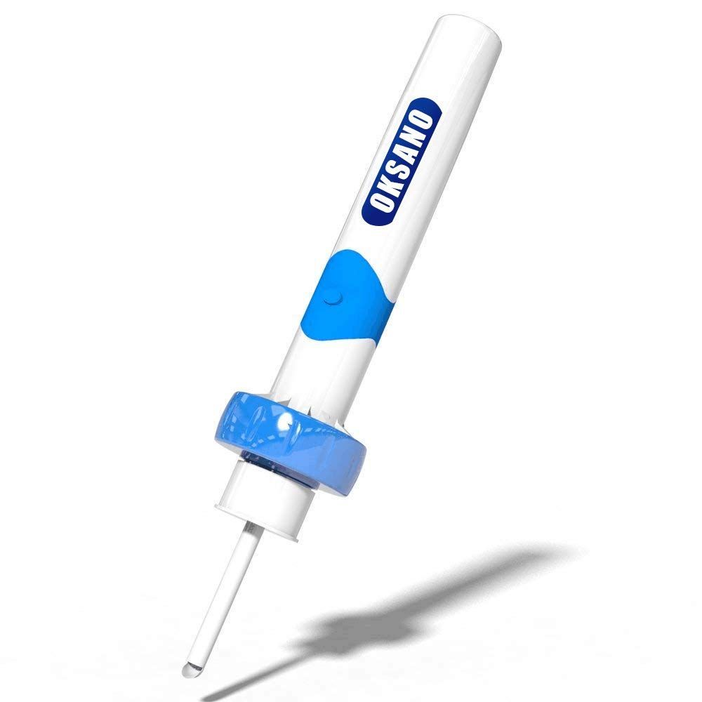 耳かき ポケットイヤークリーナー 電動 デオクロス OKSANO 耳 掃除 吸引 洗浄 ケース付き 日本語取扱説明書