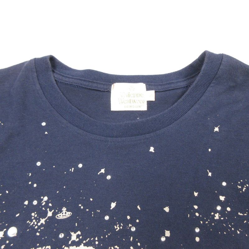 ★Vivienne Westwood ★半袖Tシャツ ネイビー　ミルキーウェイ Vivienne Westwood MAN ヴィヴィアンウエストウッド Milky Way