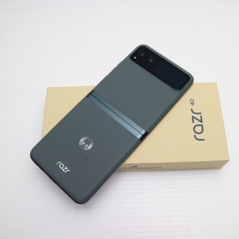 新品未使用 SIMフリー motorola razr 40 セージグリーン スマホ