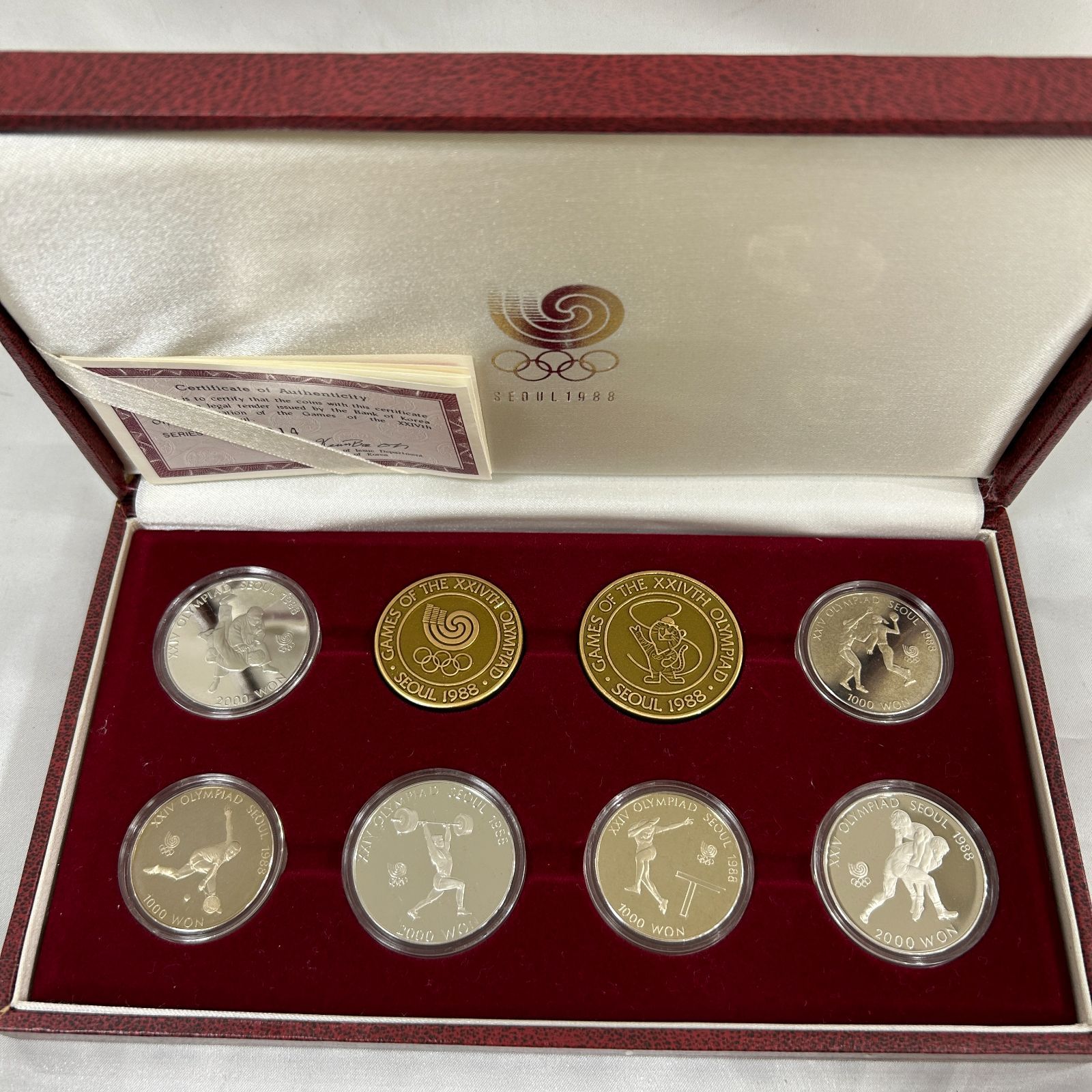 Numismania　銀貨6枚セット Yahoo!オークション -「1988年コイン」(記念硬貨) (日本)の落札