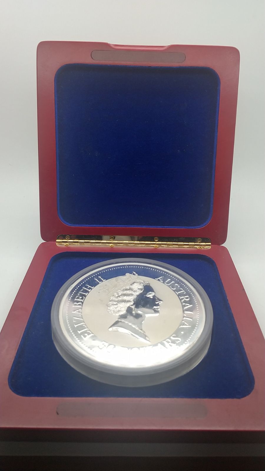 純銀 1kg銀貨 】エリザベス2世＆ワライカワセミ 1993年