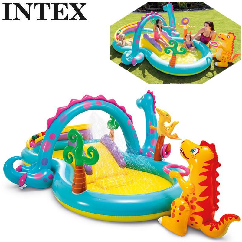 INTEX(インテックス) プール すべり台付 ダイナランド プレイ センター 302cm×229cm×112cm 57135NP 新品 送料込 即発送【サードウェイブ ゴルフ＆スポーツ メルカリShops店】