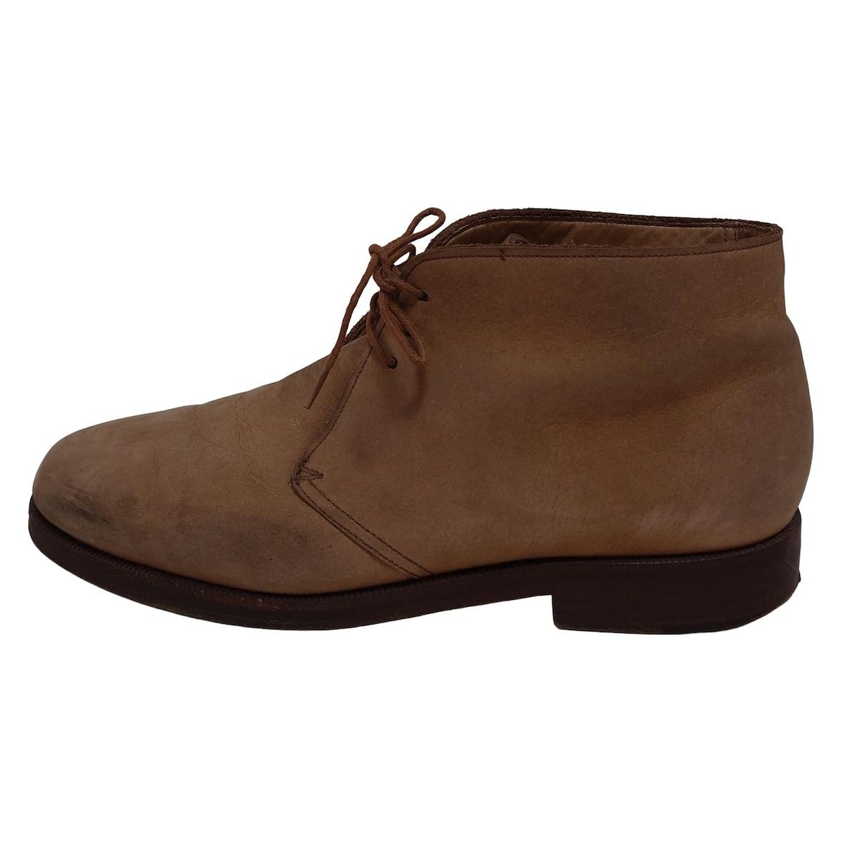 GIORGIOARMANI ジョルジオアルマーニ ショートブーツ 39 メンズ - ライトブラウン