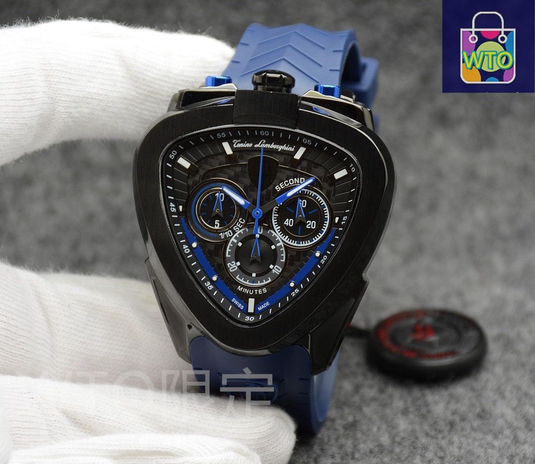 腕時計(ランボルギーニ) ランボルギーニ アヴェンタドールSのV12エンジンを表現した