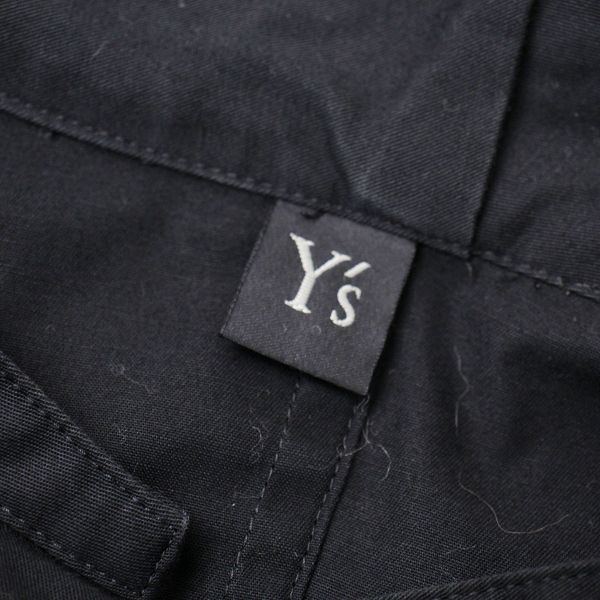 近年 Y's Yohji Yamamoto ワイズ ヨウジヤマモト YW-D81-002 BORN PRODUCT スタンドカラー ロングシャツ  1/ブラック【2400013219914】