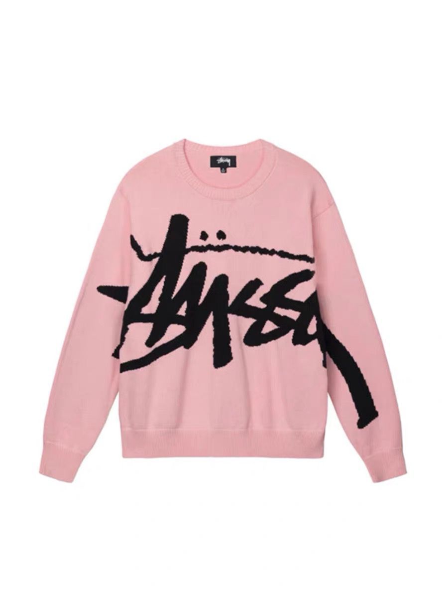 stussy  ステューシー ニットセーター ピンク ゆったり タグ付き