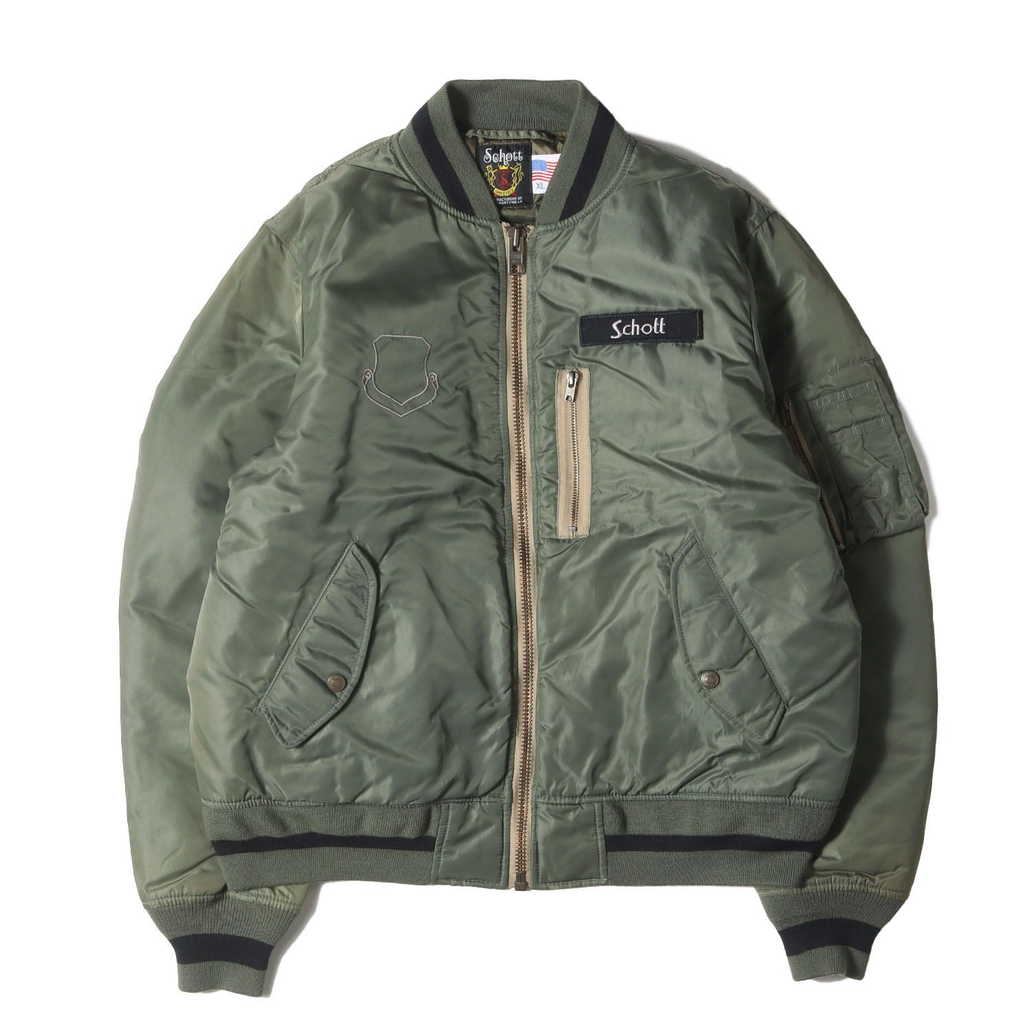 Stussy MA-1ジャケット M オリーブ Stussy MA-1ジャケット オリーブ