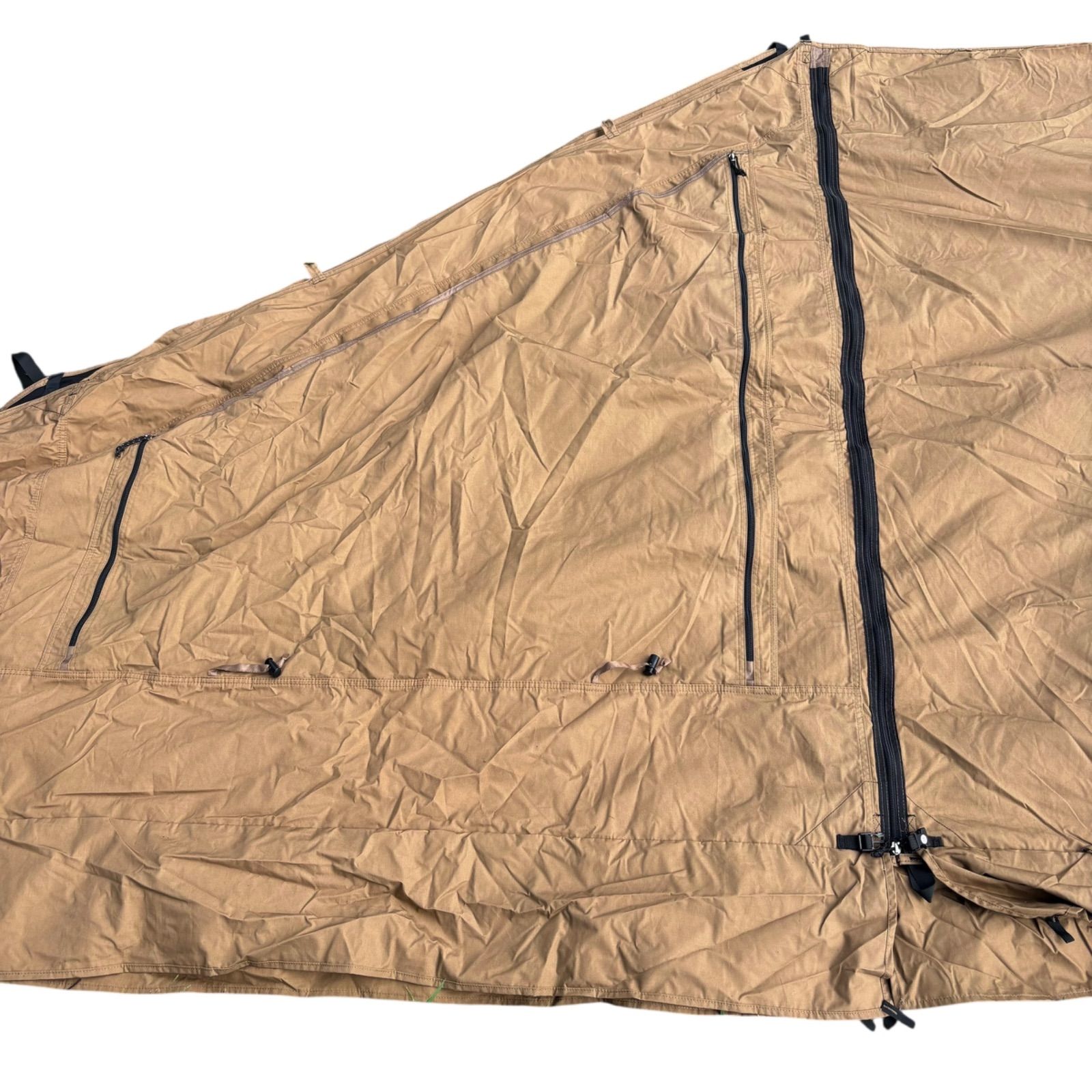 OneTigris ワンティグリス MICABIN テント前幕 T C 大型焚き火陣幕 風よけ メッシュ窓付き