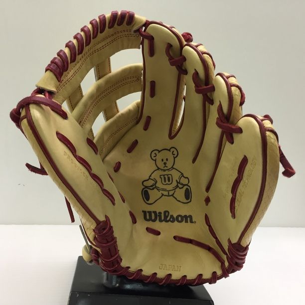 中古品 ウィルソン Wilson ウィルソンベア 軟式 外野手用グローブ 7115