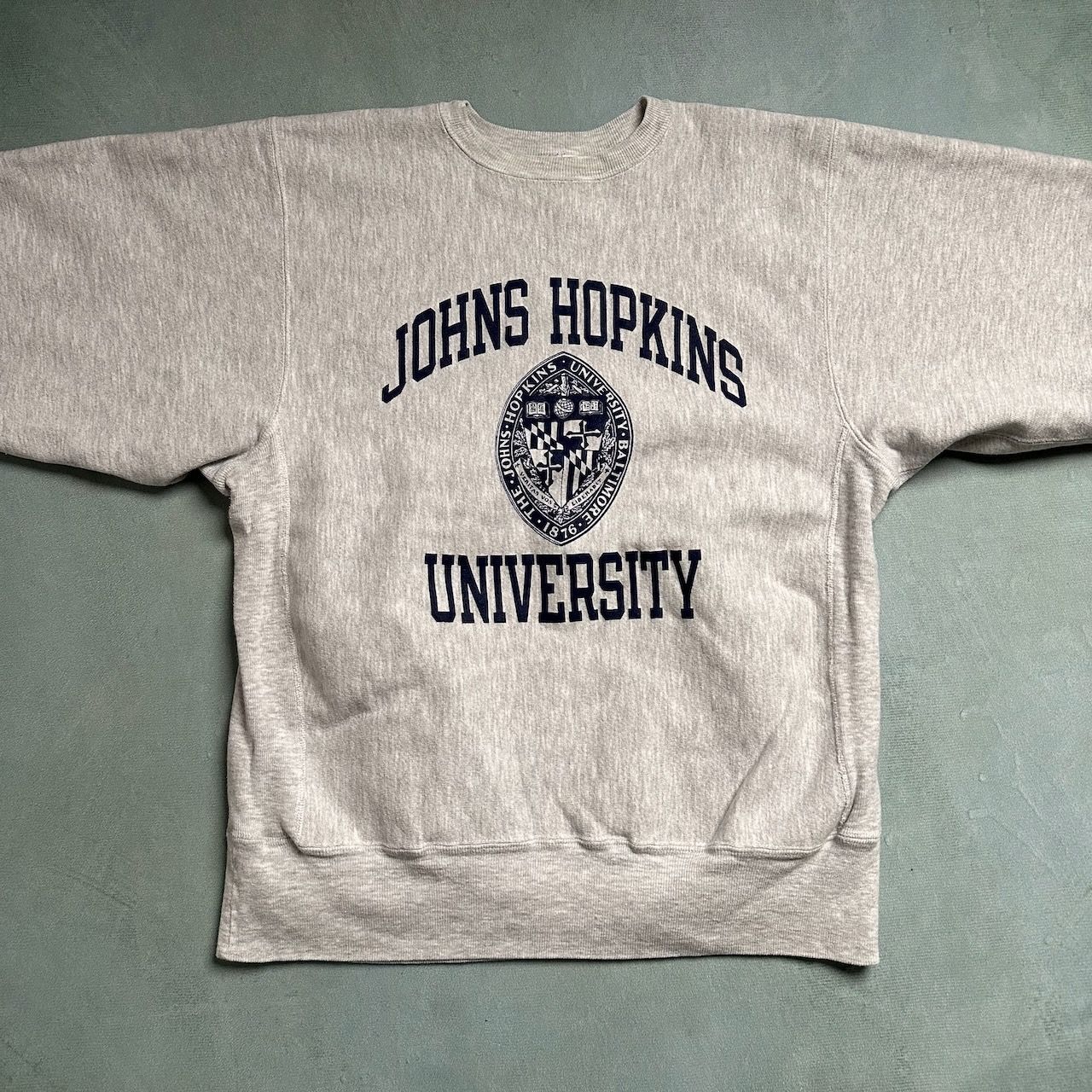90s champion RW JOHNS HOPKINS リバースウィーブ ボロ 3段プリント