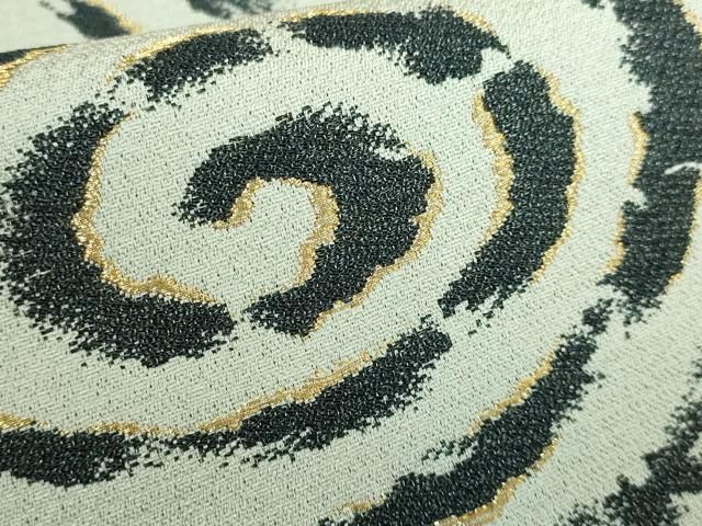 平和屋本店□極上 田中工芸織物 祥園謹製 両面 六通柄袋帯 水面 間道  