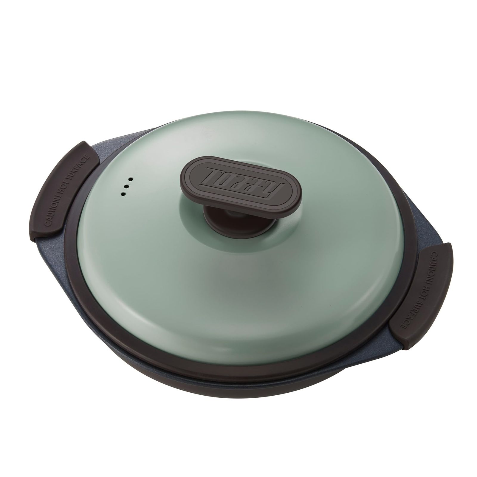 【SNSで話題！】【Toffy/トフィー】 電子レンジ用 グリルパン K-MW3 (ペールアクア) レンジ調理器 波型プレート 1台6役 焼く/炒める/蒸す/茹でる/炊く/煮る シリコーンミトン付き レシピブック付き K-MW3-PA [ペールアクア]