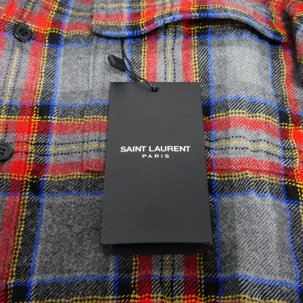 Saint Laurent Paris チェック ウエスタン シャツ（SAINT LAURENT  
