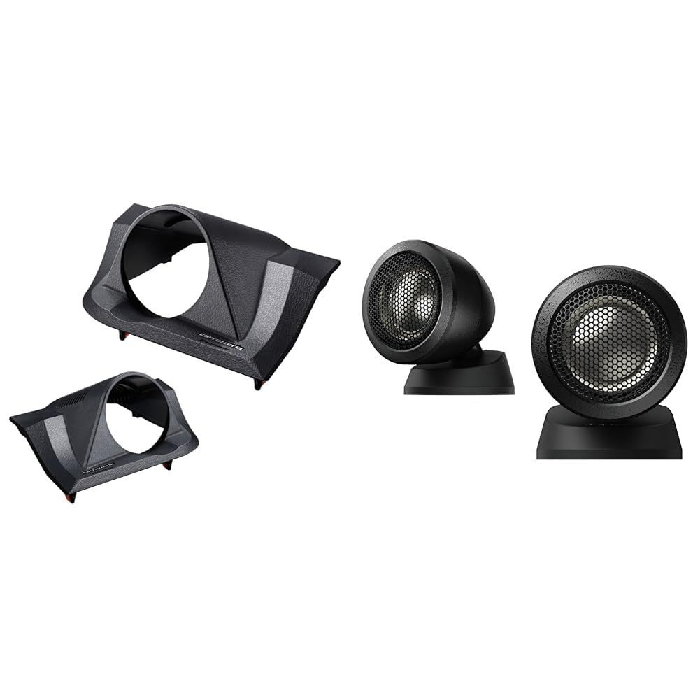 新品 【セット買い】パイオニア スピーカー UD-K303 音質向上アイテム トゥイーター取付キット ハリアー 専用 黒 カロッツェリア＋パイオニア スピーカー TS-T730-2 チューンアップトゥイーター