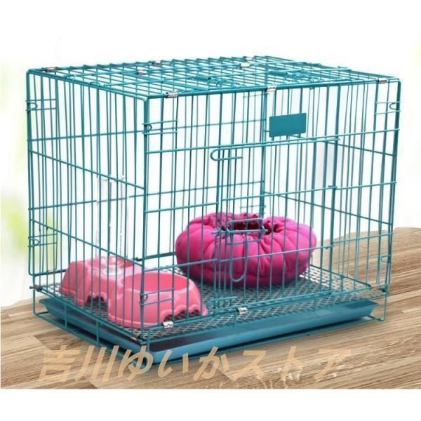 【未使用】小動物用ケージ 70×39×43cm 折りたたみ式 y813086.jpg