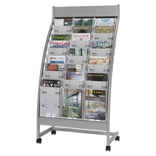驚きの破格値，新品 【単品】 パンフレットスタンド エヌケイ パンフレットスタンド ホワイト PSR-C310-W 4542883004325 ●規格：Ａ４判３列１０段●外寸：幅７８３×奥４６５×高１５００ｍｍ 本棚・本収納