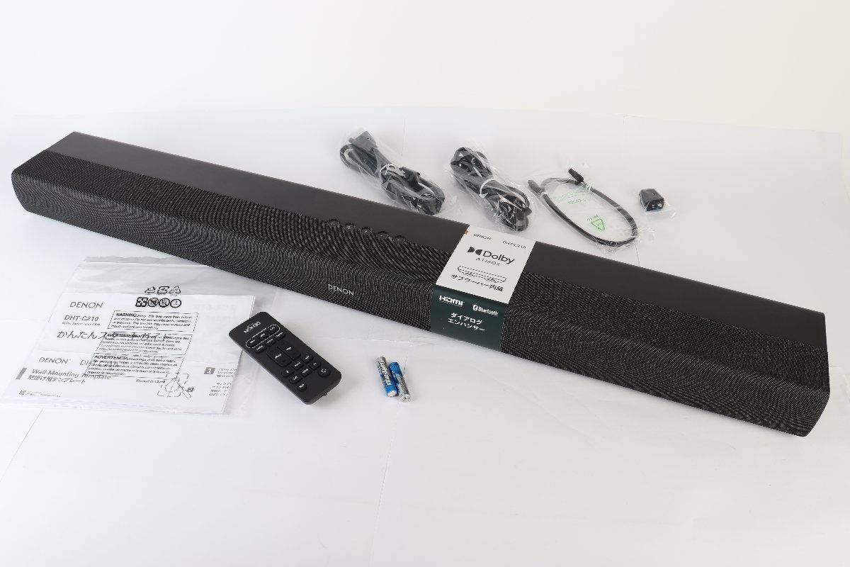 DENON Dolby Atmos 小売業者 サウンドバー DHT-C210K 2024年製