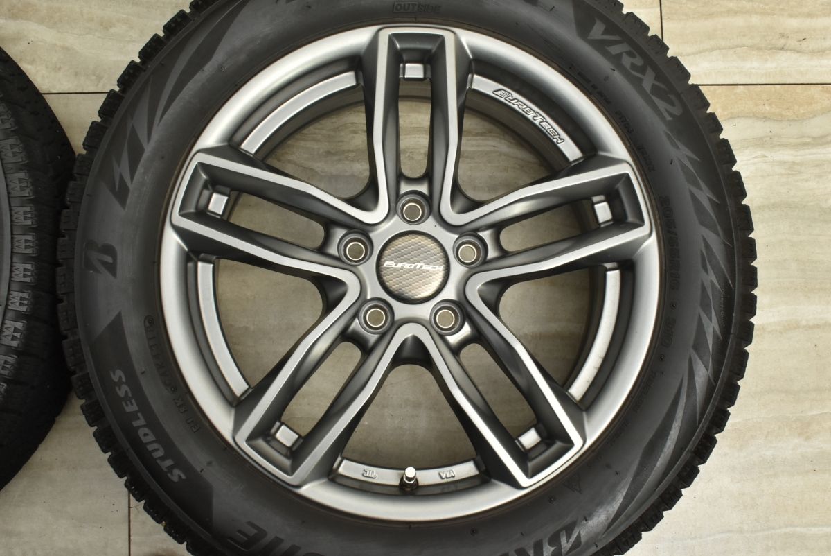 実力 ボルボ 設計品 マイスター ユーロテック 16in 6.5J 48 PCD108 ブリヂストン ブリザック VRX2 205 55R16 VOLVO V40 S40 S60