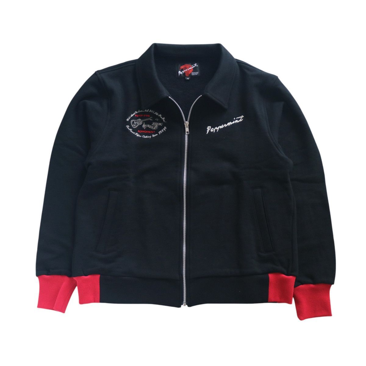 スウェット ブルゾン ジャケット 4 EMB SWEAT SWING TOP RSN-8533 黒 