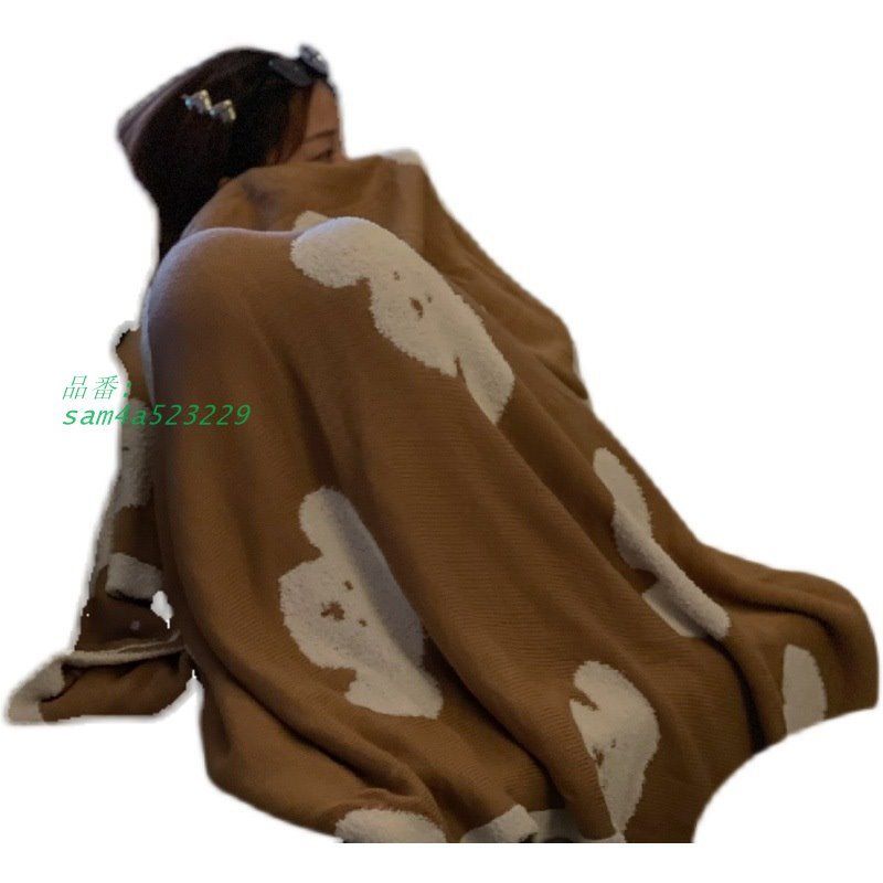 家のいいもの柔らかニット毛布大きな立体ソファ昼寝毛布旅行毛布 am4a523229