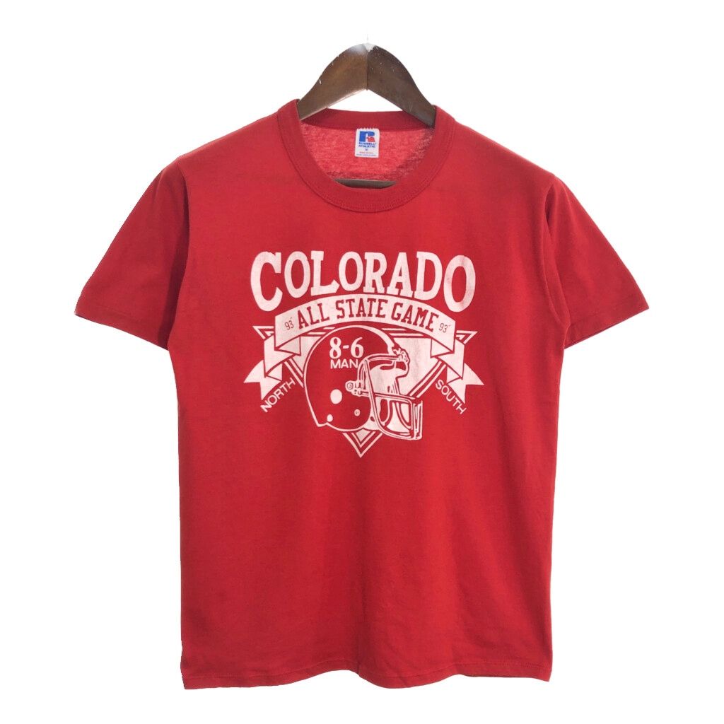 90年代 USA製 RUSSELL ATHLETIC ラッセル 半袖Tシャツ アメフト