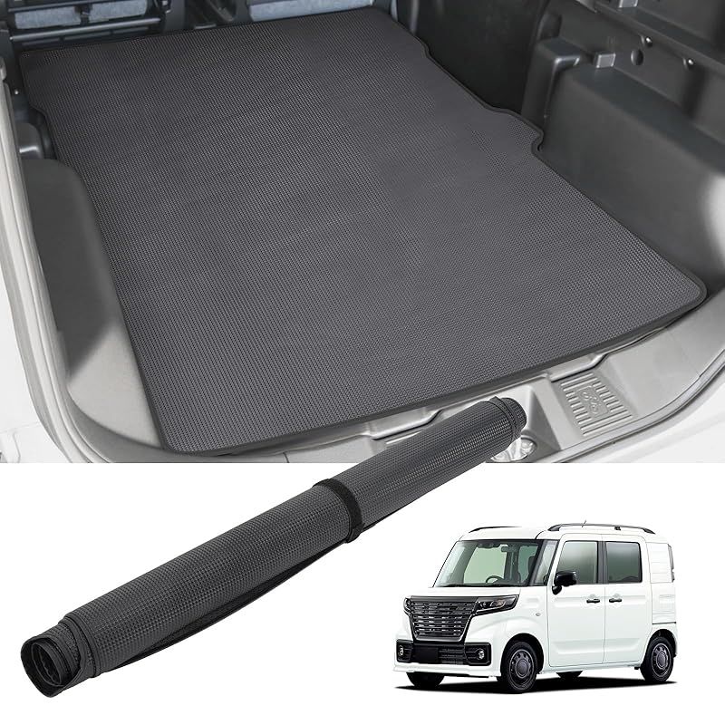 BUYFULL スペーシアベース ラゲッジマット mk33v トランクマット ベルクロ付き 軽量 巻ける 収納便利 防水 耐摩擦 水洗い便利 速乾 2022年8月(令和4年8月)～