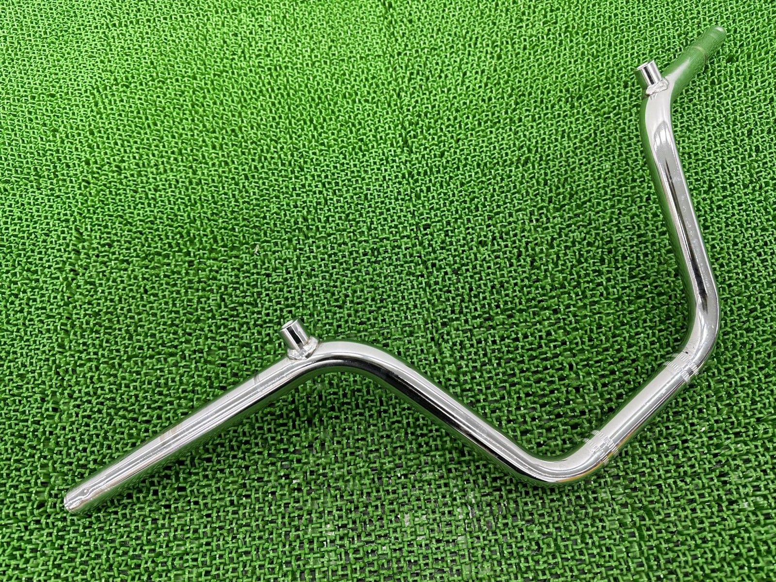 ダックス ハンドル 社外 バイク 部品 ワンオフミラー取付カスタム φ22.2mm 幅700mm 曲がり無し ハンターカブ モンキー 【中古】 21