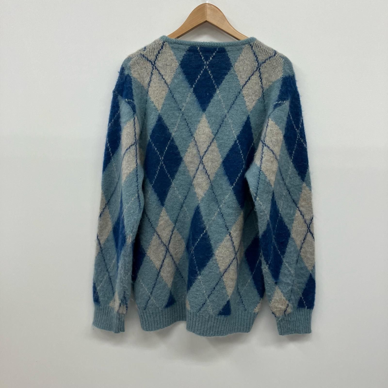 イオン広店 Needles | ニードルス カーディガン Mohair Cadigan Argyle L0271 ブルー サイズ L 99