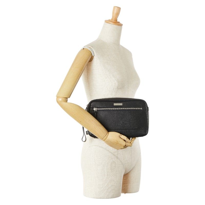 バーバリー ノバチェック クラッチバッグ セカンドバッグ ブラック