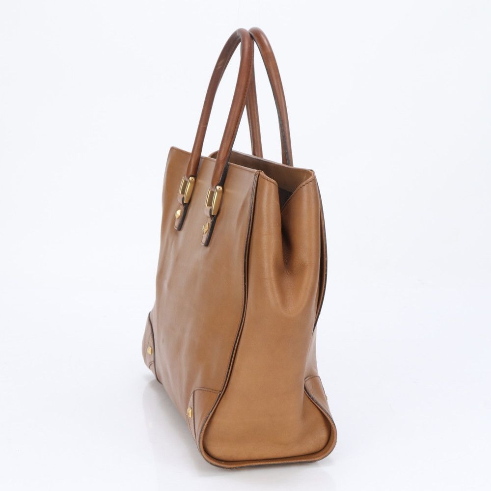 グッチ レザー トート バッグ 肩掛け ショルダー ハンド A4 ブラウン  