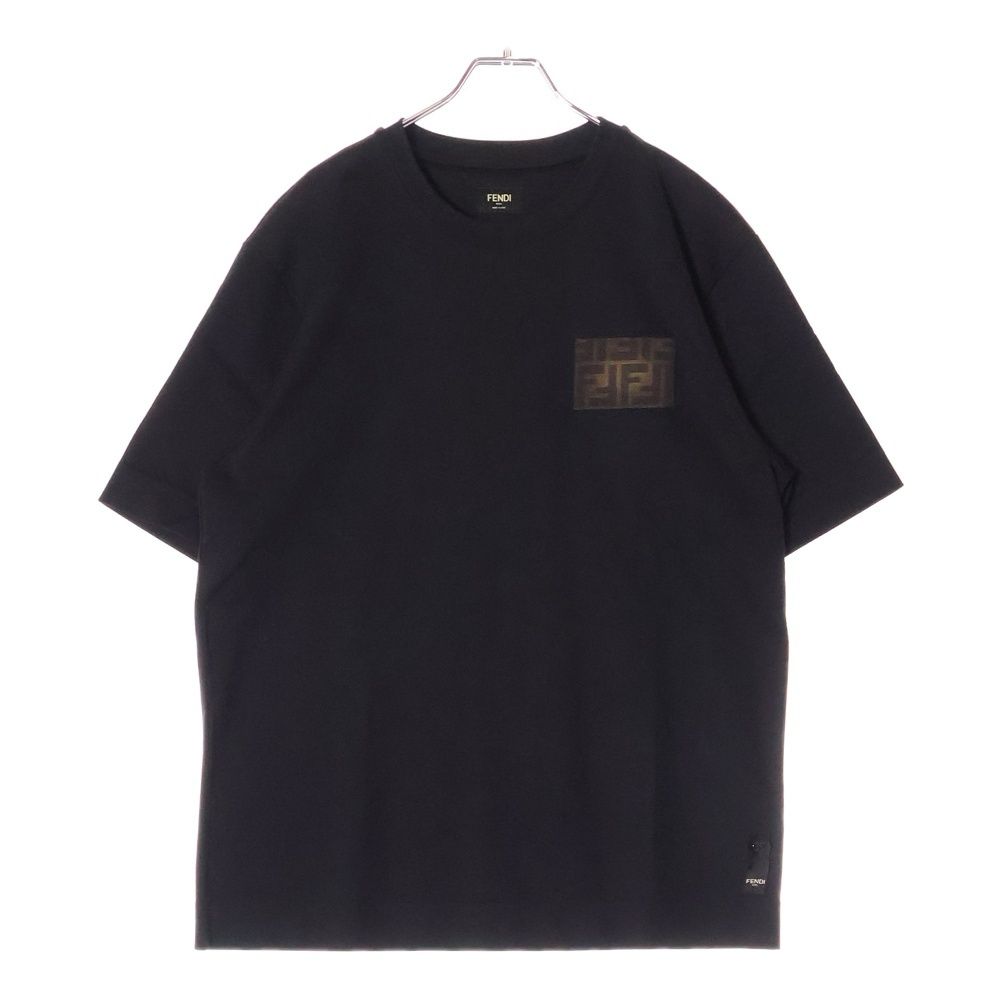 FENDI (フェンディ) ズッカ ロゴラベル Tシャツ 半袖カットソー