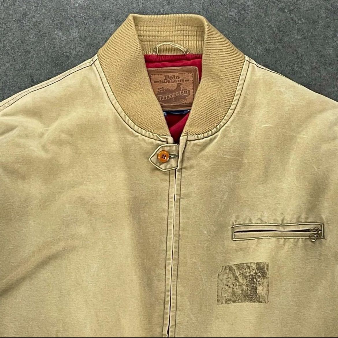 90s Vintage POLO RALPH LAUREN Full Zip Blouson Flight Jacket ポロ