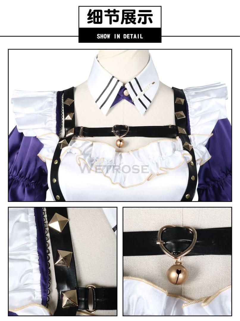 新品 vtuber にじさんじ 狂蘭 メロコ メイド服 コスプレ衣装