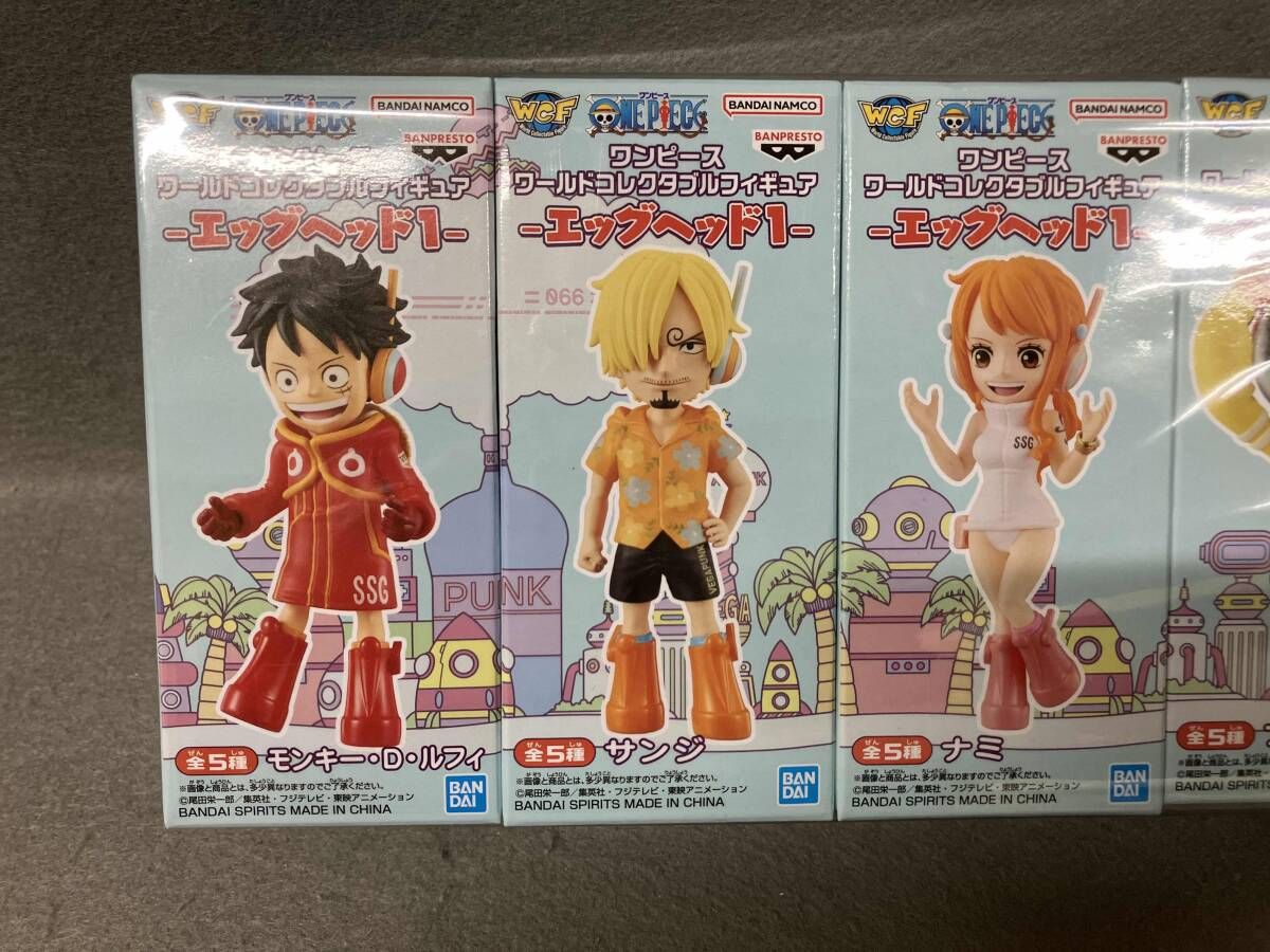 ワンピース　ワールドコレクタブル　ルフィ　ナミ　など　エッグヘッド　 ワーコレ 未開封・全5種セット】ワンピｰス ワｰルドコレクタブルフィギュア