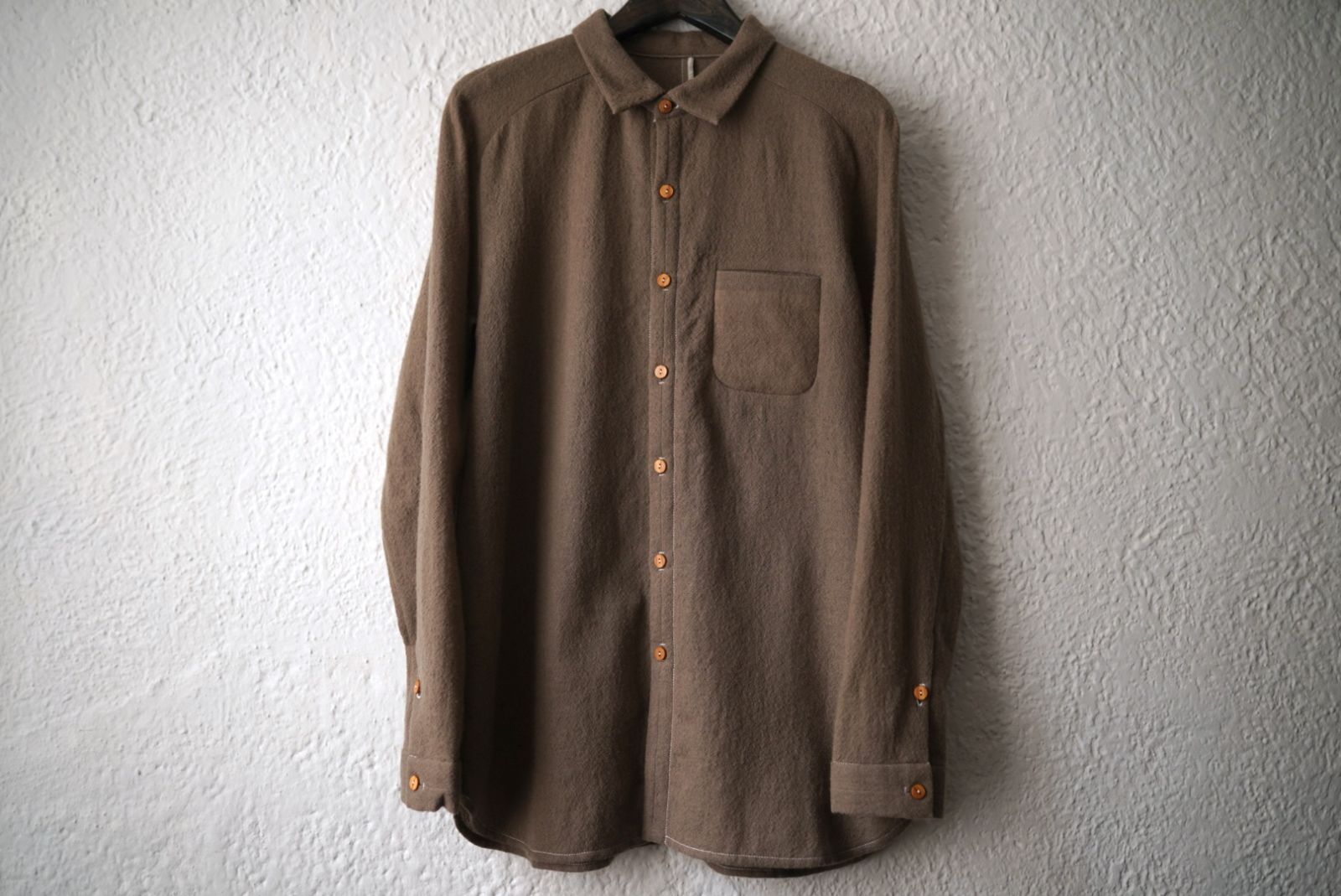 24AW RADIENT Standard Minimalist Shirt ウールプレーンシャツ | Project by H プロジェクトバイエイチ