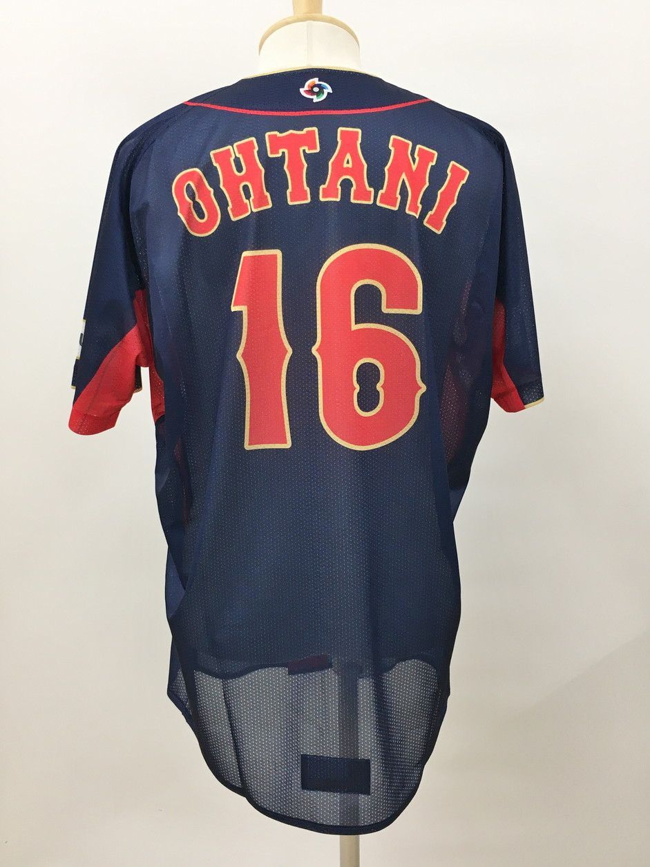 ミズノプロ Mizuno Pro ユニフォーム O ビジター 2025年 WBC 日本代表 侍ジャパン 16 大谷翔平 ネイビー ♥ 2509WR115