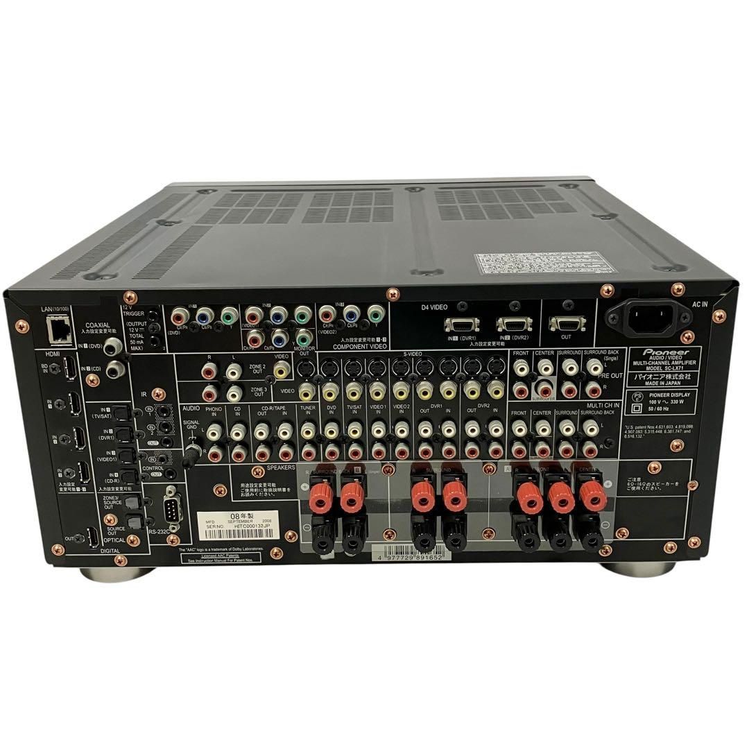 美品】 パイオニア AVマルチチャンネルアンプ SC-LX71 ブラック