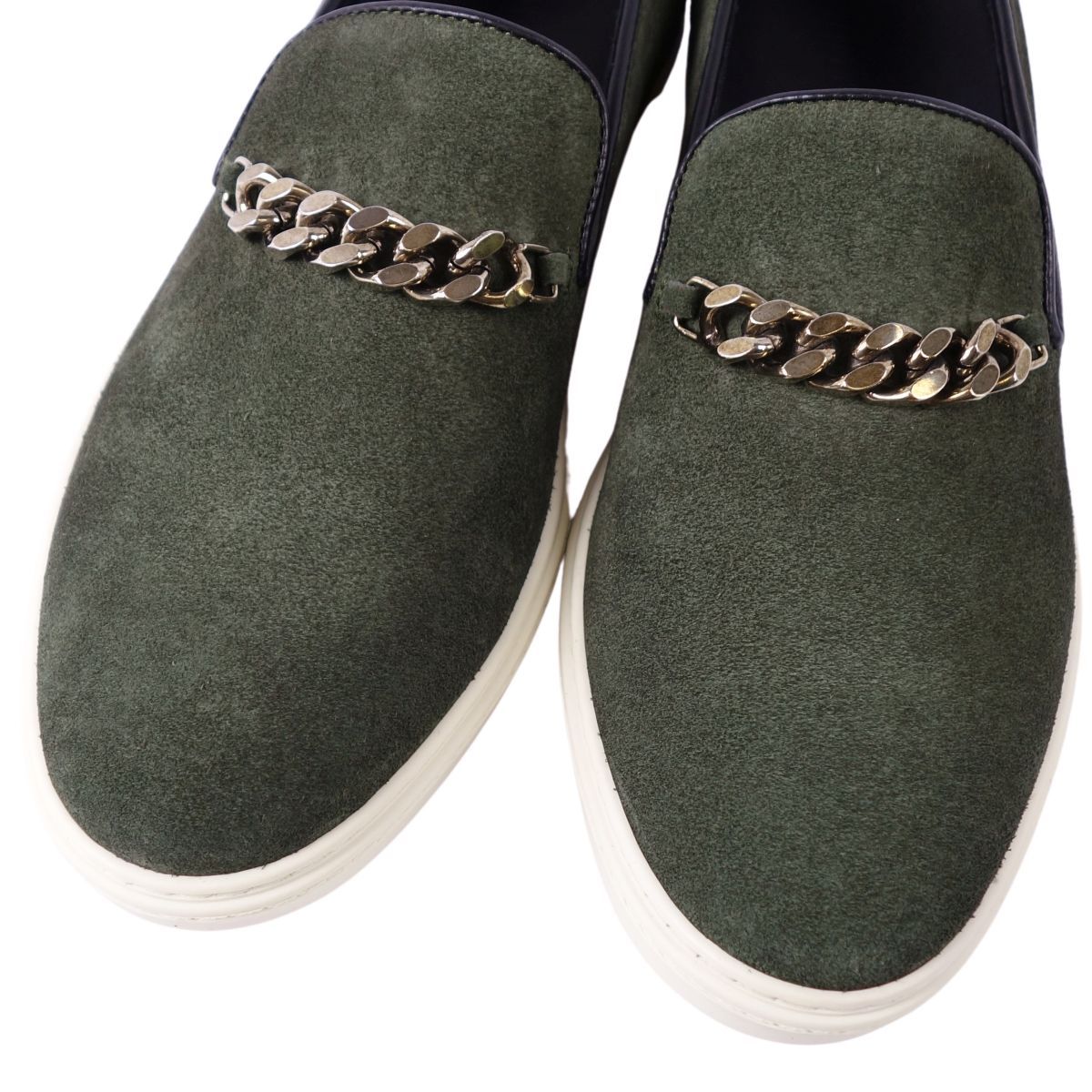 JIMMY CHOO 総柄 スエード エナメル スリッポン スニーカー（JIMMY  