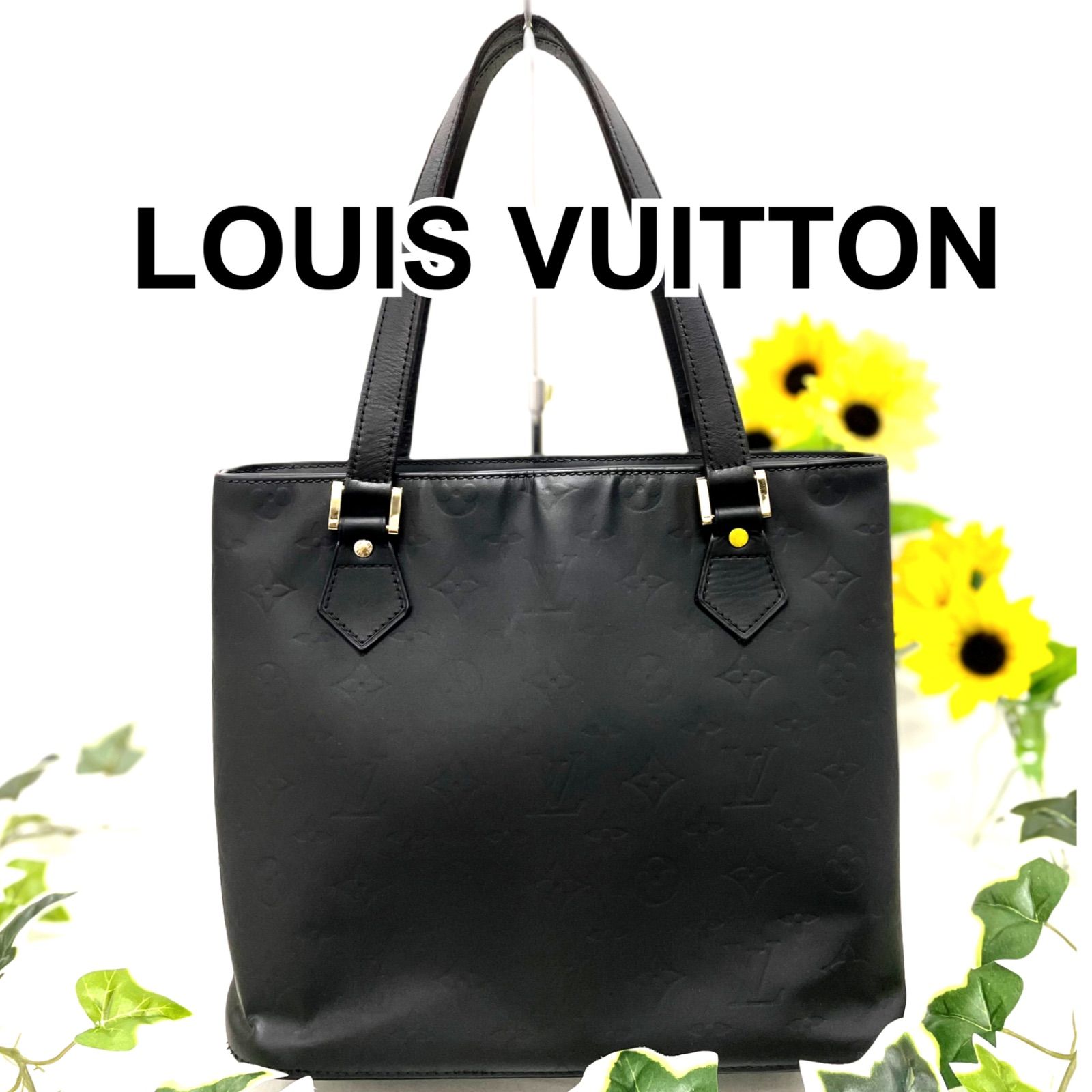 LOUIS VUITTON ルイヴィトン ヴェルニ ヒューストン トートバッグ マット ブラック - メルカリ