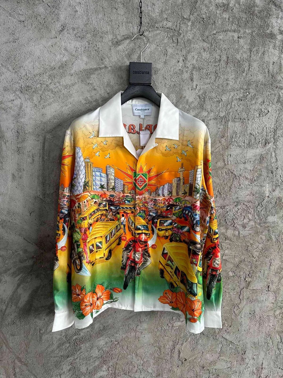 Casablanca Traffic silk shirt