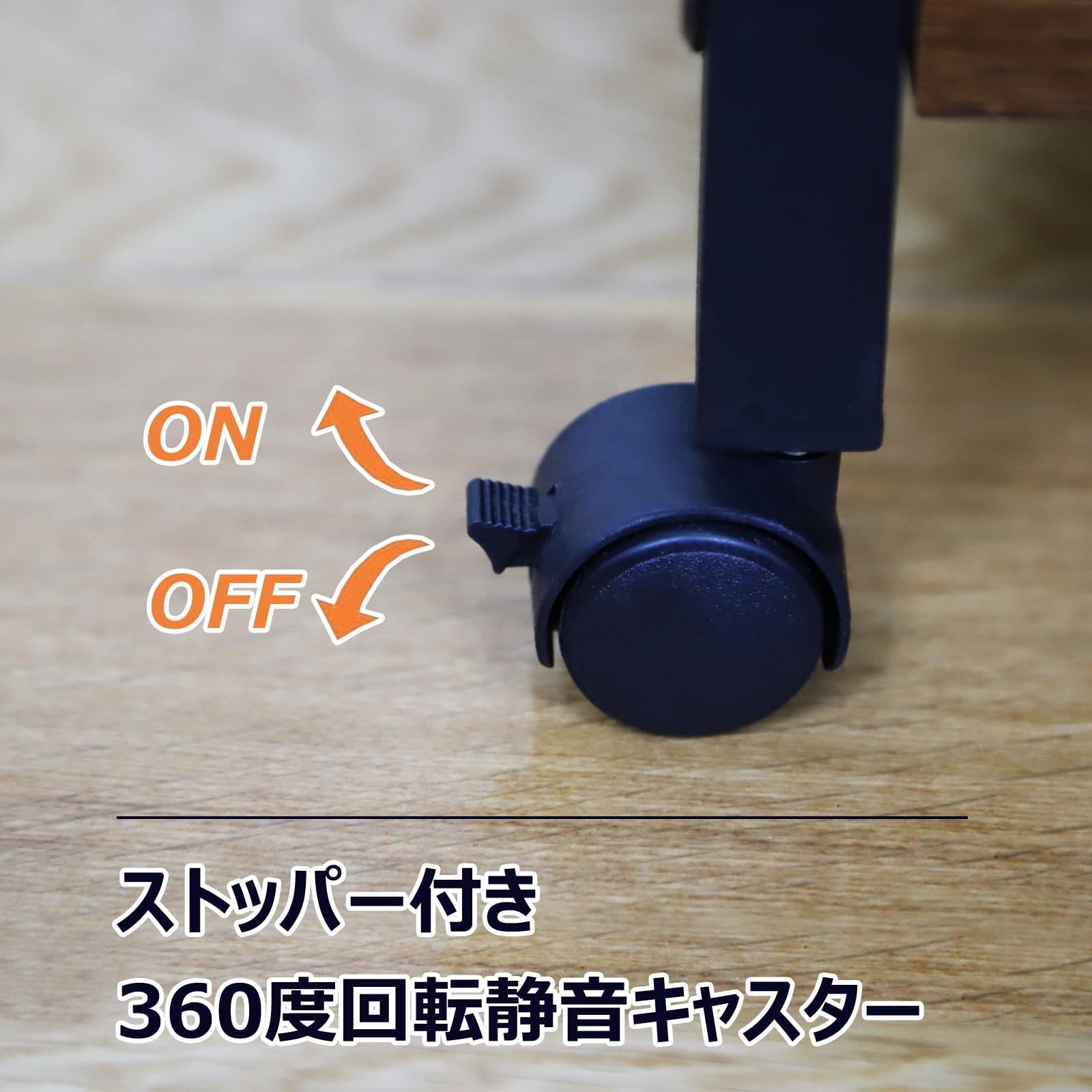 GIORSEN 3段式キッチンワゴン キャスター付き スリム 省スペース 家電や器具収納ラック 電子レンジ台 レンジラック キッチンラック 簡単組立 耐荷重50kg 新生活 入学式 引越し祝い 新居祝い ギフト 幅60×奥行40×高さ73cm