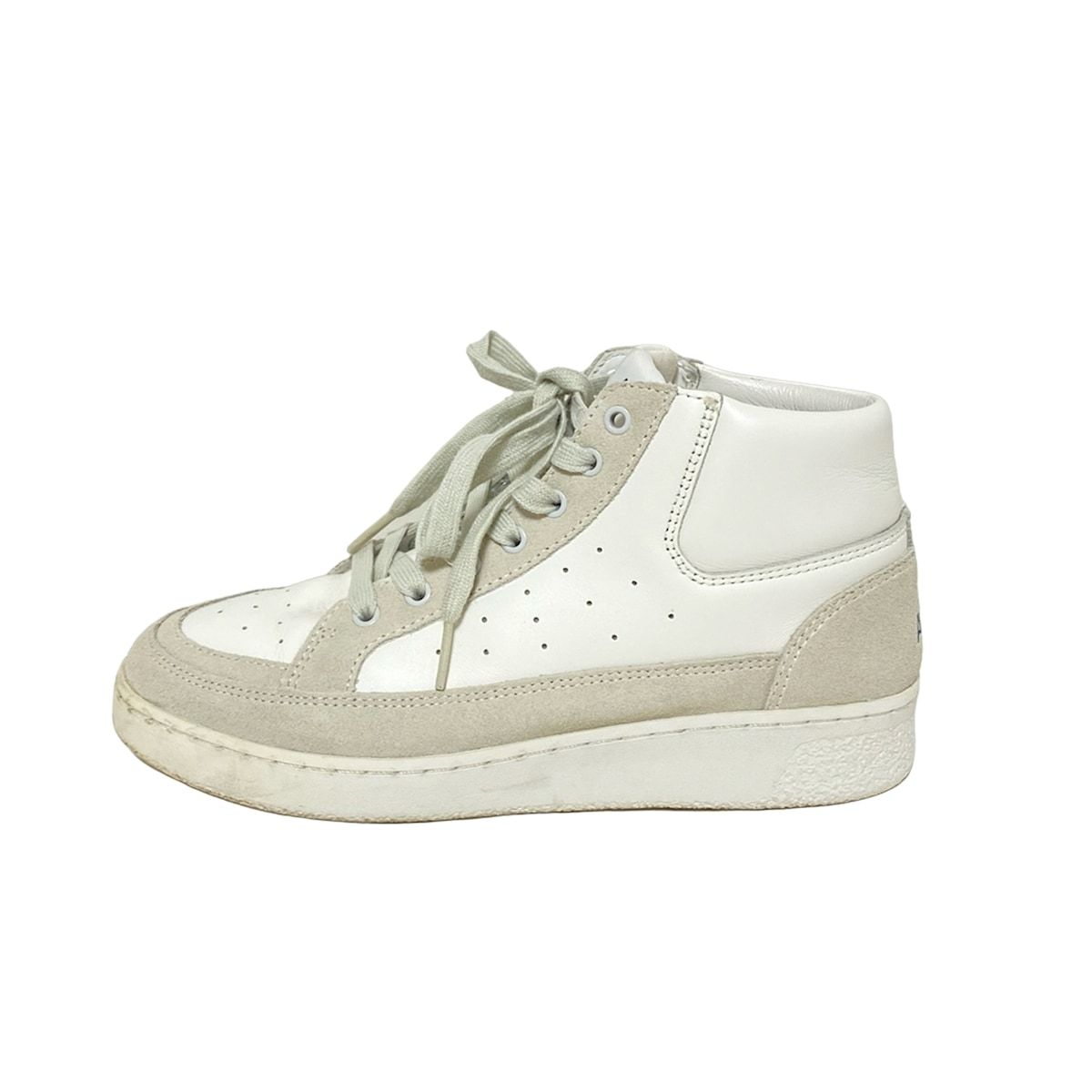 A.P.C APC (アーペーセー) レザースニーカー ホワイト A.P.C.(アーペーセー) スニーカー 25.6 メンズ - 白 レザー